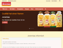 Tablet Screenshot of jeremias.com
